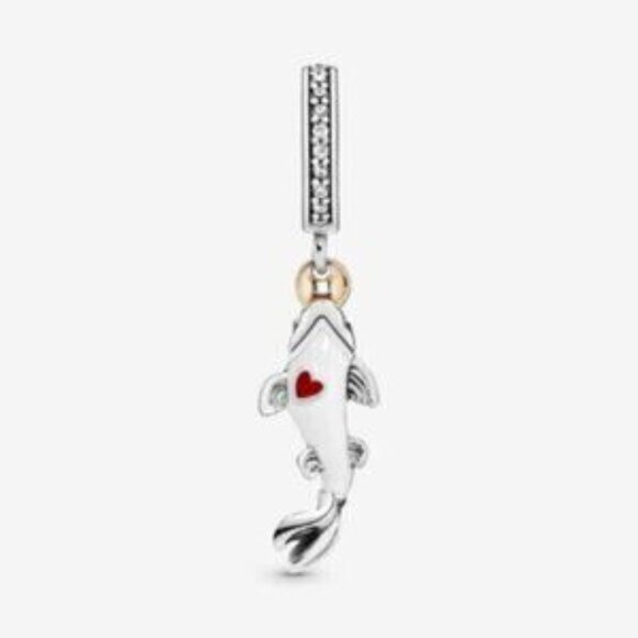 Pandora Good Fortune Carp Fish Dangle Charm - Picture 2 of 3